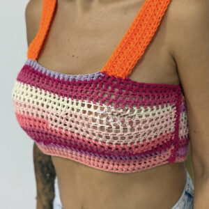 * PAPAYA * CROCHET CROP TOP