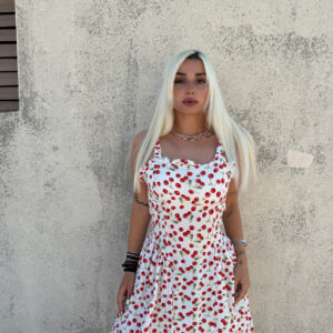 CHERRY WHITE DRESS