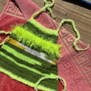 * NATURA * HALTERNECK CROCHET TOP