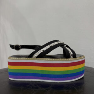 RAINBOW PLATFORM ΠΕΔΙΛΑ BLACK ( LAST SIZE 40 )