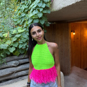 * ANANAS * HALTERNECK CROCHET TOP
