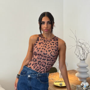 BODY ΕΛΑΣΤΙΚΟ LEOPARD PRINT