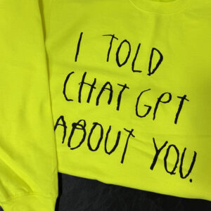 '' I TOLD ABOUT YOU '' NEON YELLOW ΒΑΜΒΑΚΕΡΟ ΦΟΥΤΕΡ