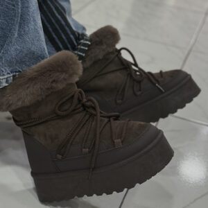 LUXURY WINTER PLATFORM BOOTS ΜΕ ΓΟΥΝΑ