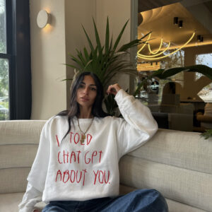 '' I TOLD ABOUT YOU '' WHITE ΒΑΜΒΑΚΕΡΟ ΦΟΥΤΕΡ