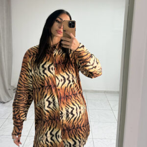 SATIN TIGER PRINT ΠΟΥΚΑΜΙΣΑ