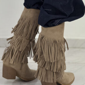 SAHARA SUEDE FRINGES BOOTS