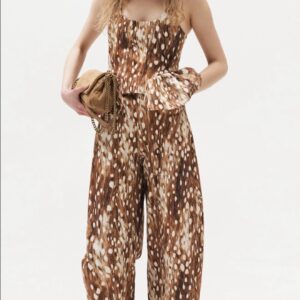 DEER PRINT DENIM SET