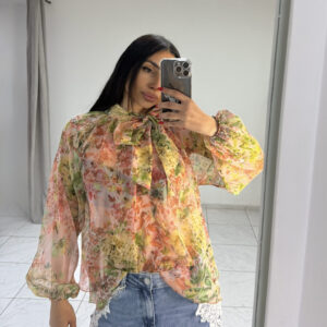 YELLOW FLORAL BOW TIE ΠΟΥΚΑΜΙΣΑ