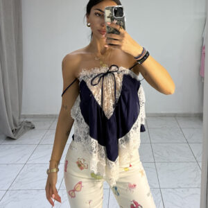 BLUE NOTTE TOP ΜΕ ΔΑΝΤΕΛΑ