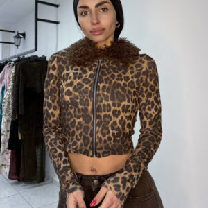 LEOPARD PRINT ΖΑΚΕΤΑ