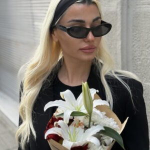 SUNGLASSES BLACK  * BUTTERFLY *