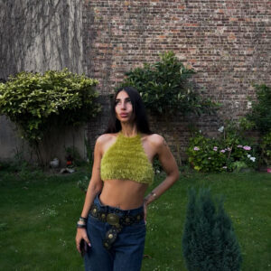 *PARIS HOME * HALTERNECK CROCHET TOP