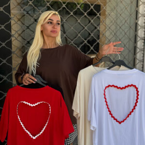 ΟVERSIZED HEART T-SHIRT