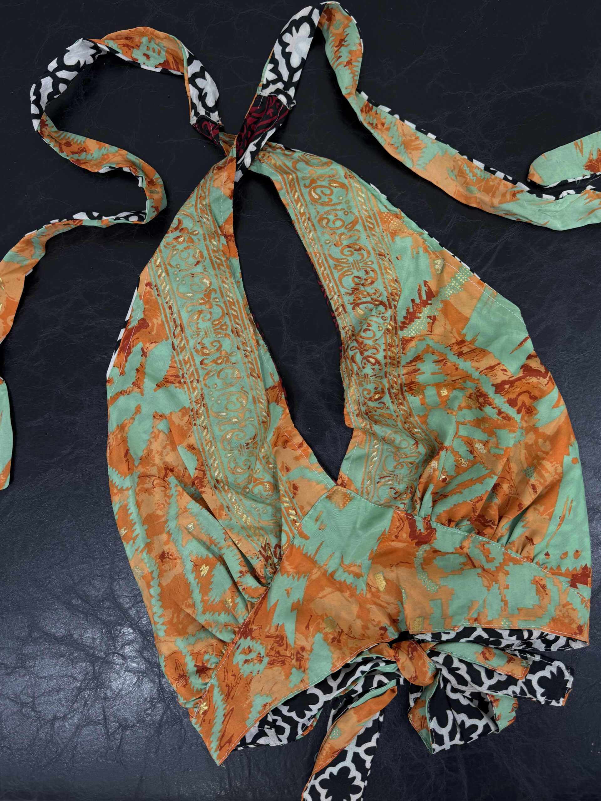 BOHEMIAN ORANGE CROP TOP