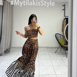 2 PIECES SET LEOPARD PRINT