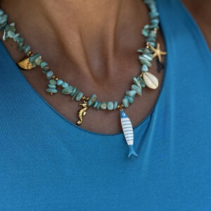 SEA INSPIRED SUMMER SARDINE NECKLACE