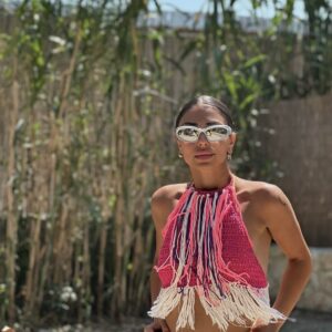 * BOHO TEARS * HALTERNECK CROCHET TOP