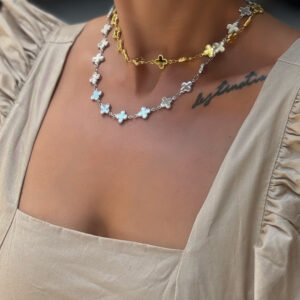 GOLD CROSSES NECKLACE