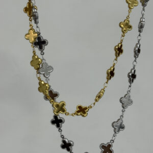 SILVER CROSSES NECKLACE