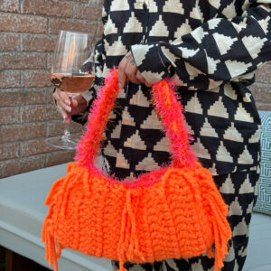* PAPAYA * ORANGE CROCHET BAG