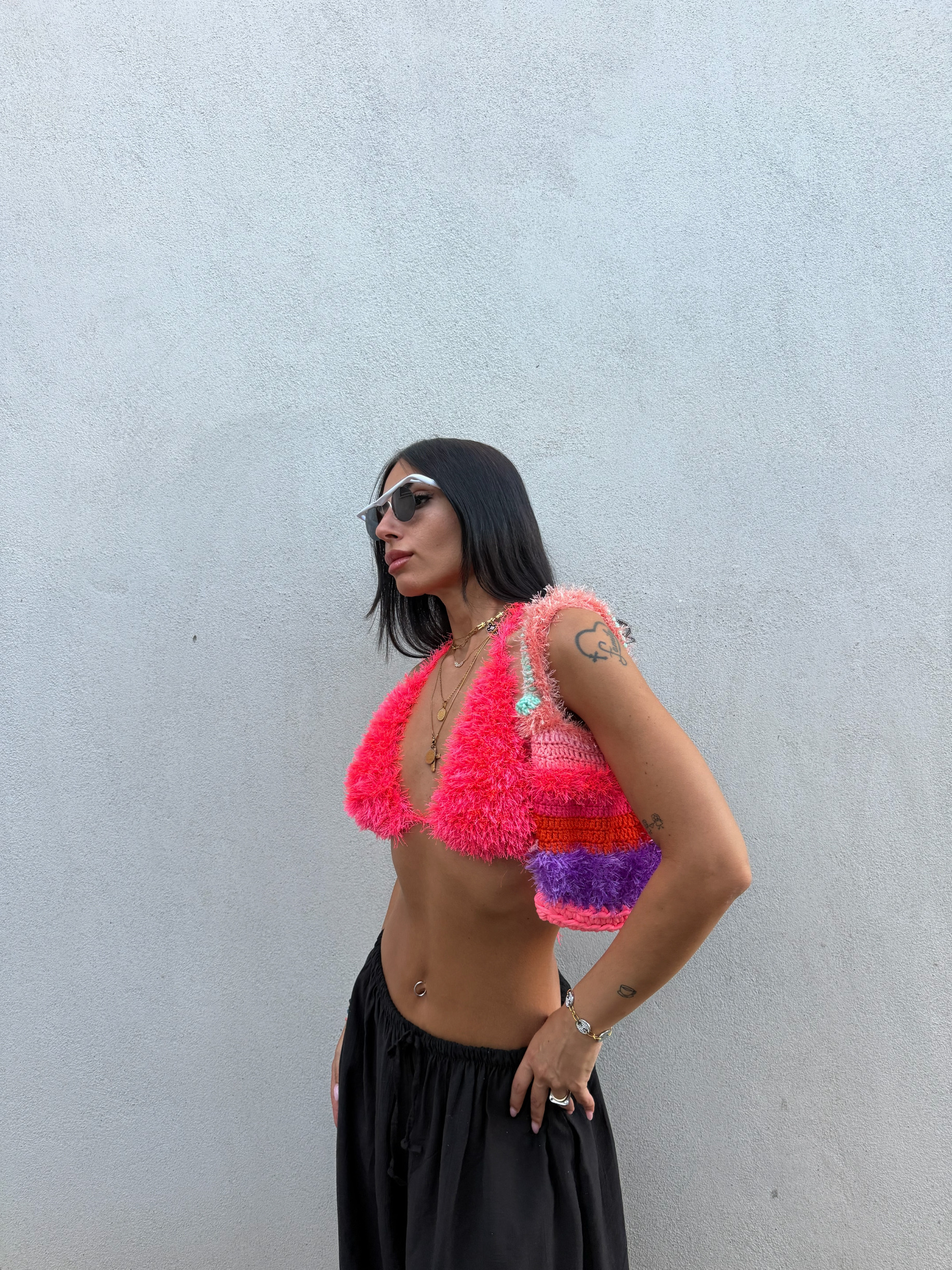 * DRAGON FRUIT * CROCHET TRIΑΝGLE TOP - Image 3
