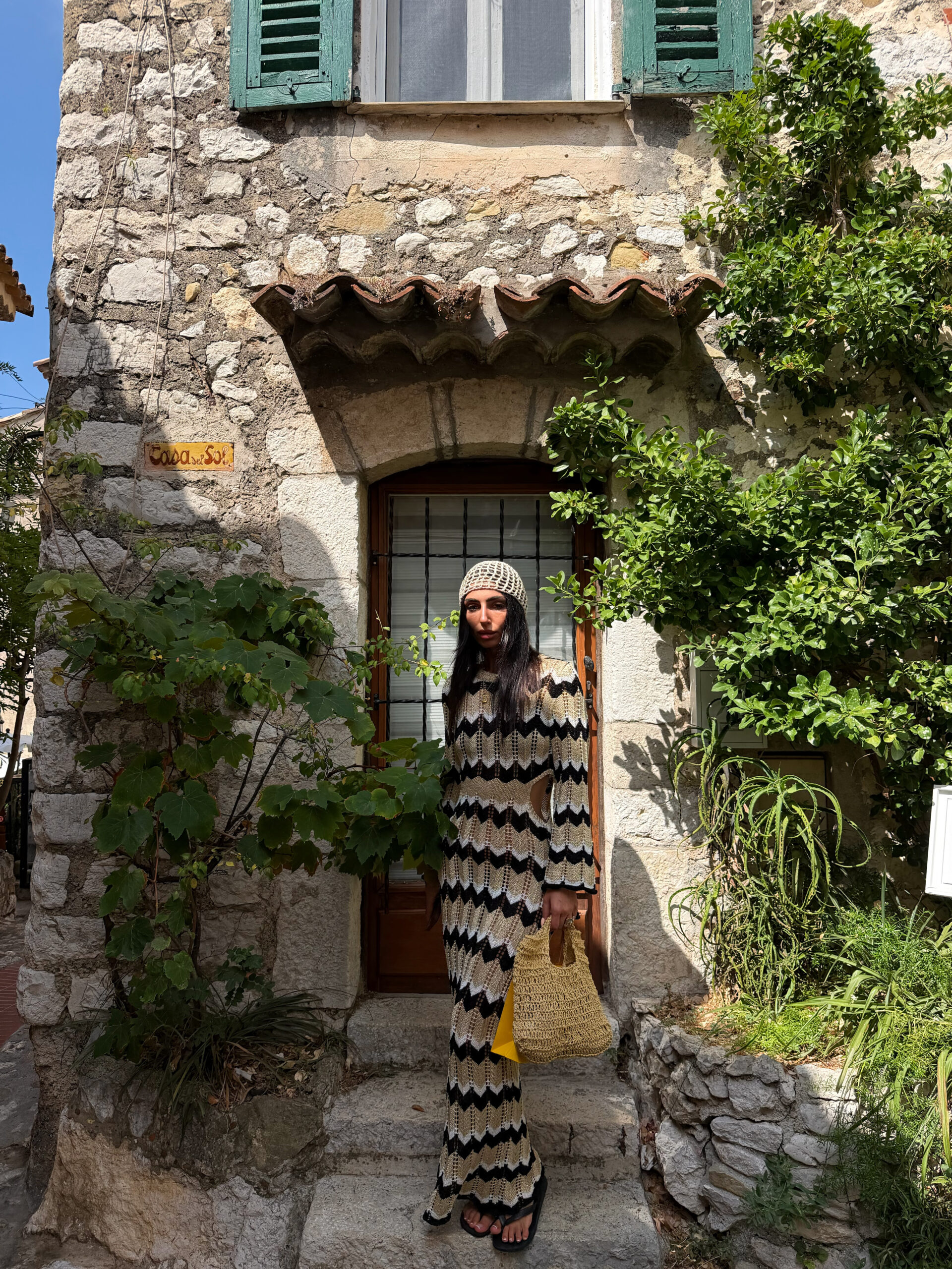 ΠΛΕΚΤΟ MAXI BEACH DRESS ME ANOIΓΜΑ ΣΤΗ ΜΕΣΗ