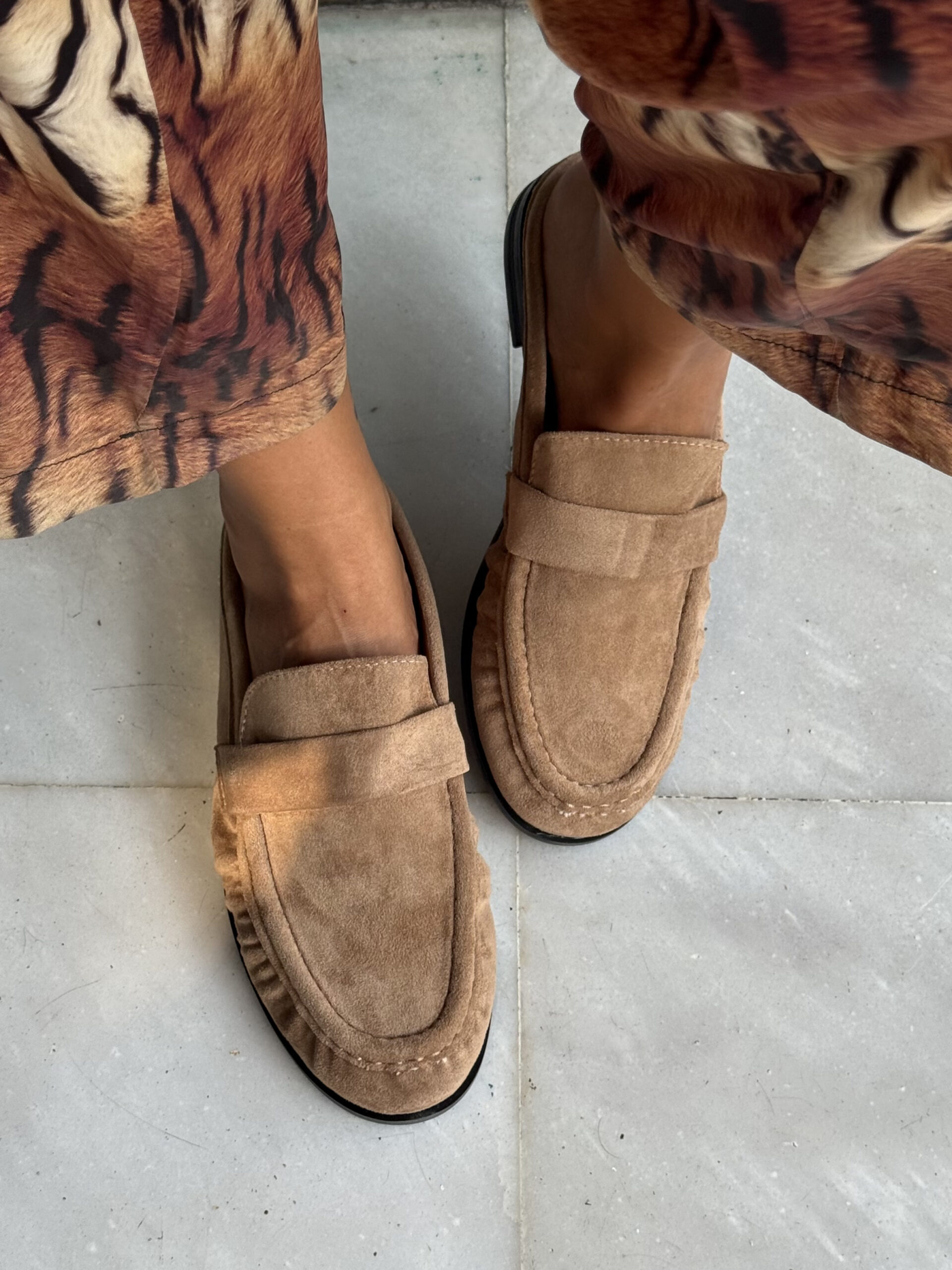 SUEDE CAMEL MULE - Image 5
