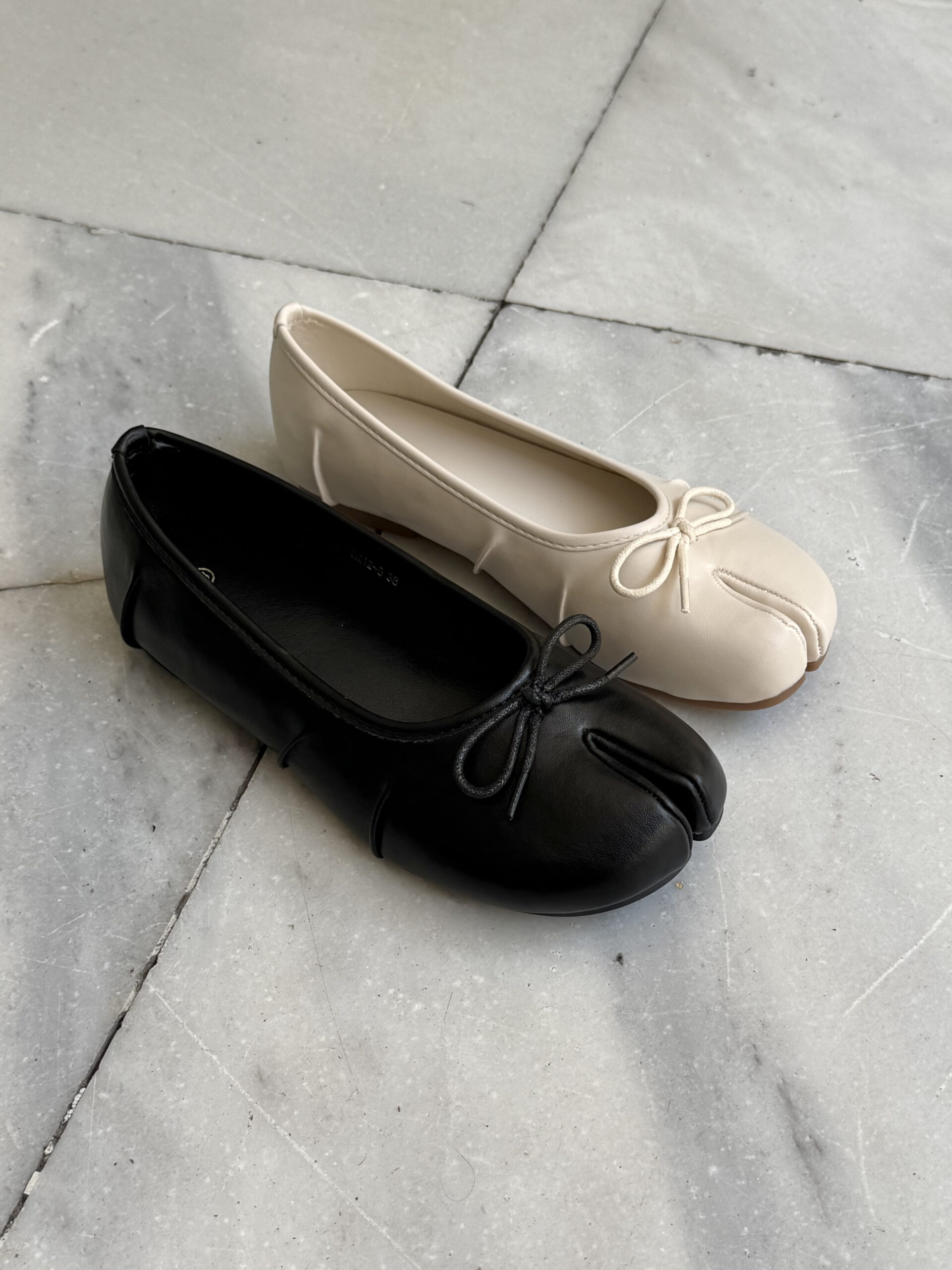 SPLIT-ΤΟΕ ΒΕΙGE BALLERINAS - Image 6