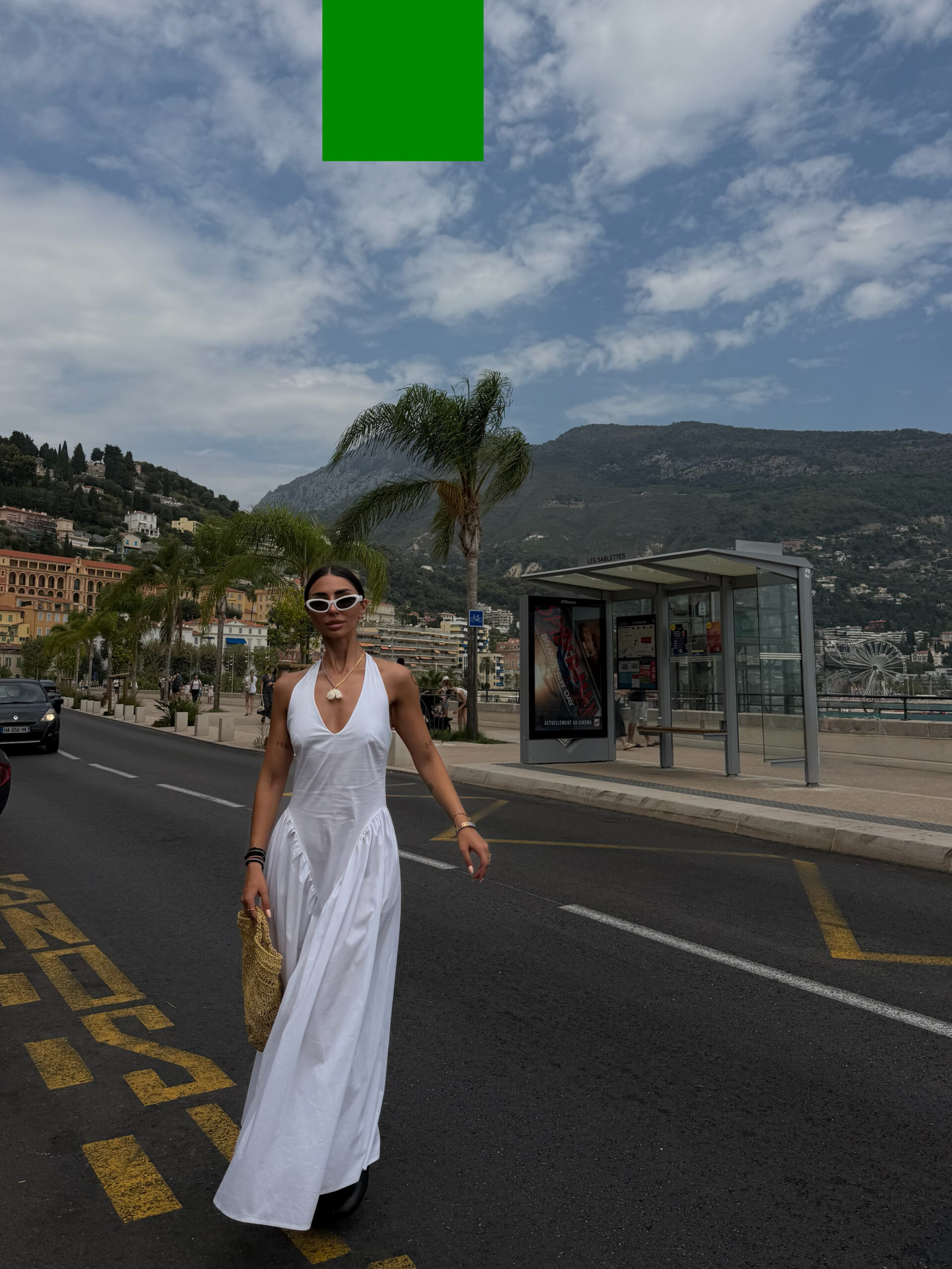 DEEP V LONG DRESS- WHITE - Image 4