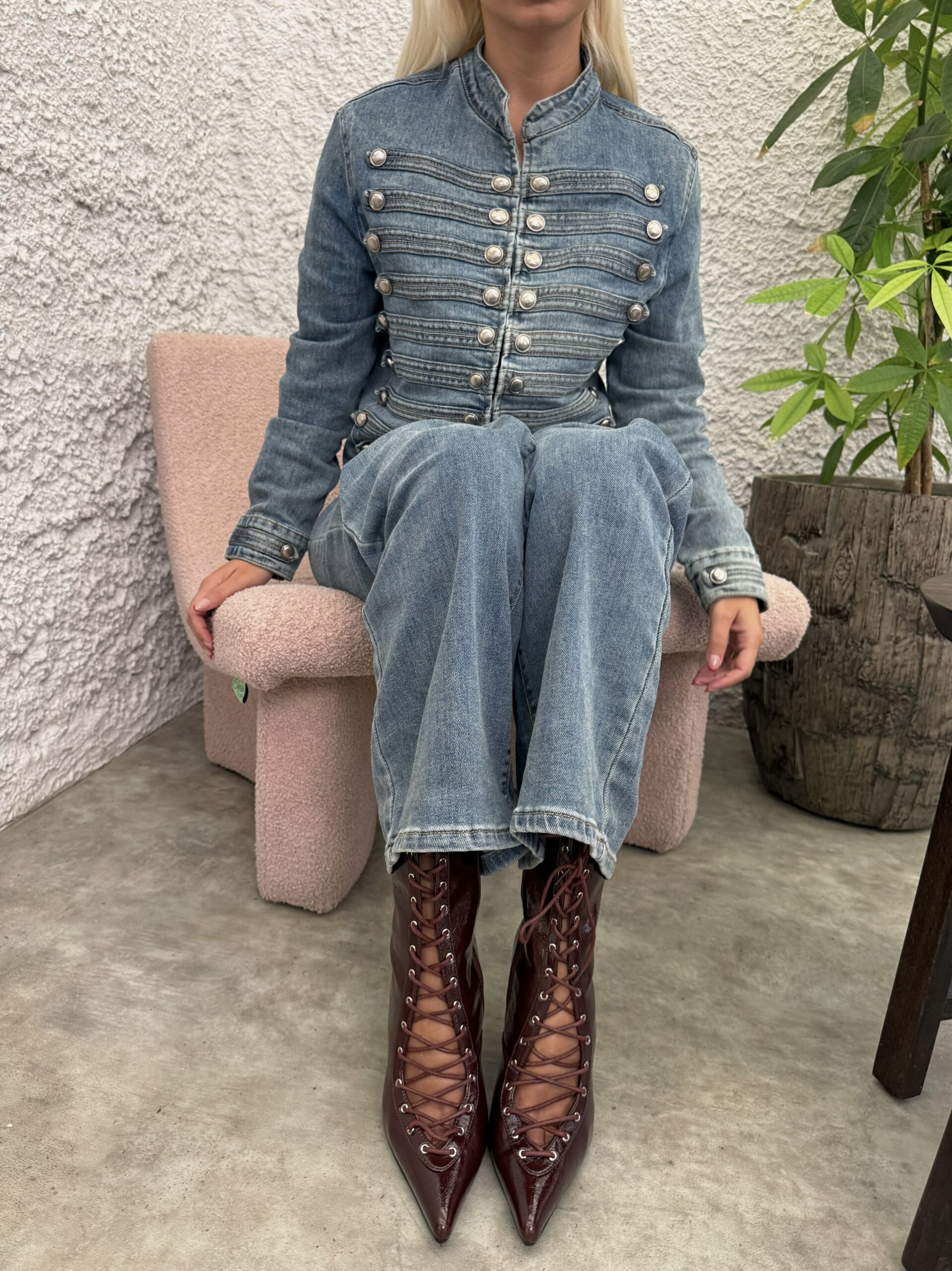 NAPOLEON LIGHT BLUE DENIM JACKET - Image 4