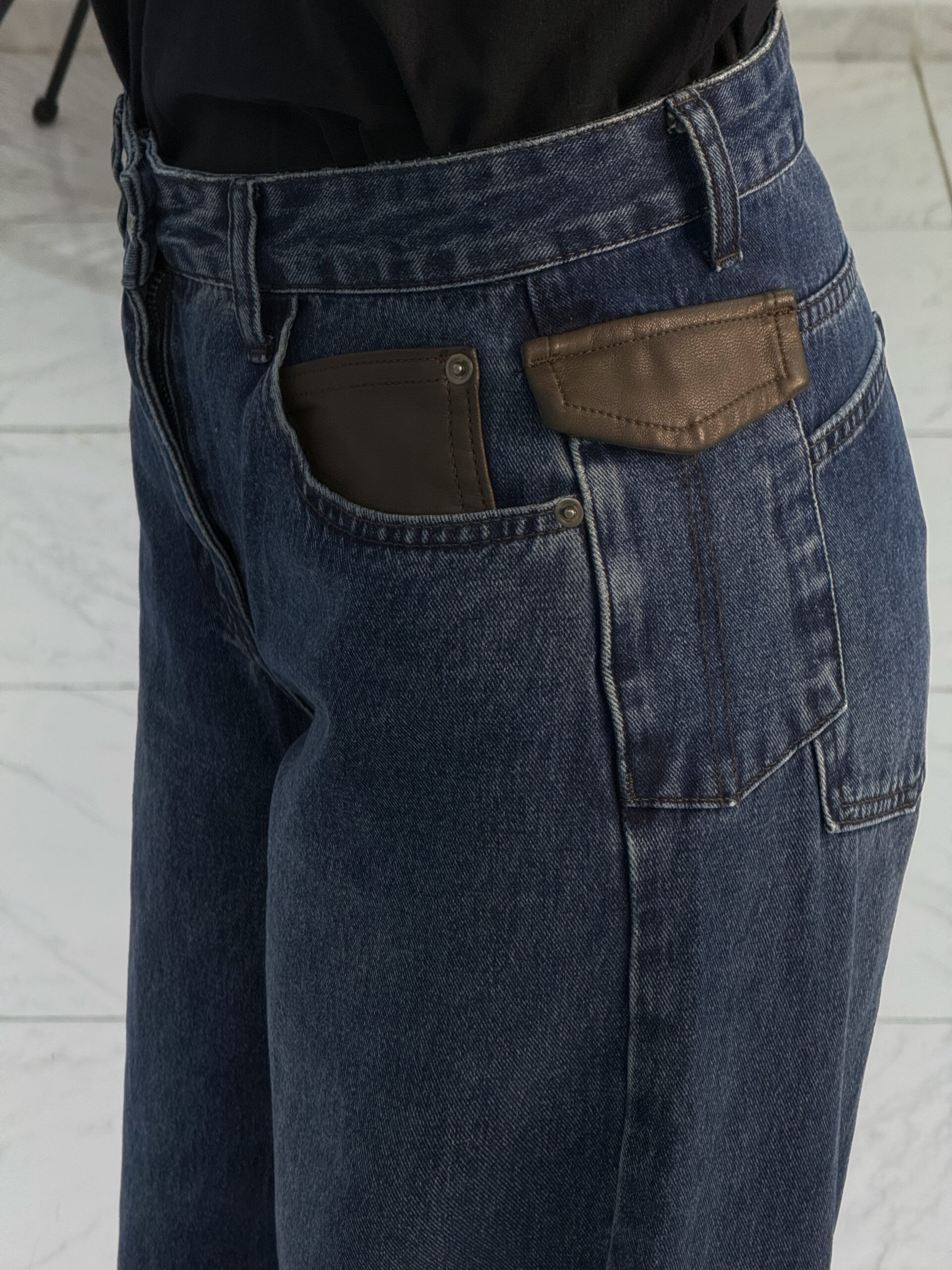 WIDE LEG BLUE DENIM - Image 3