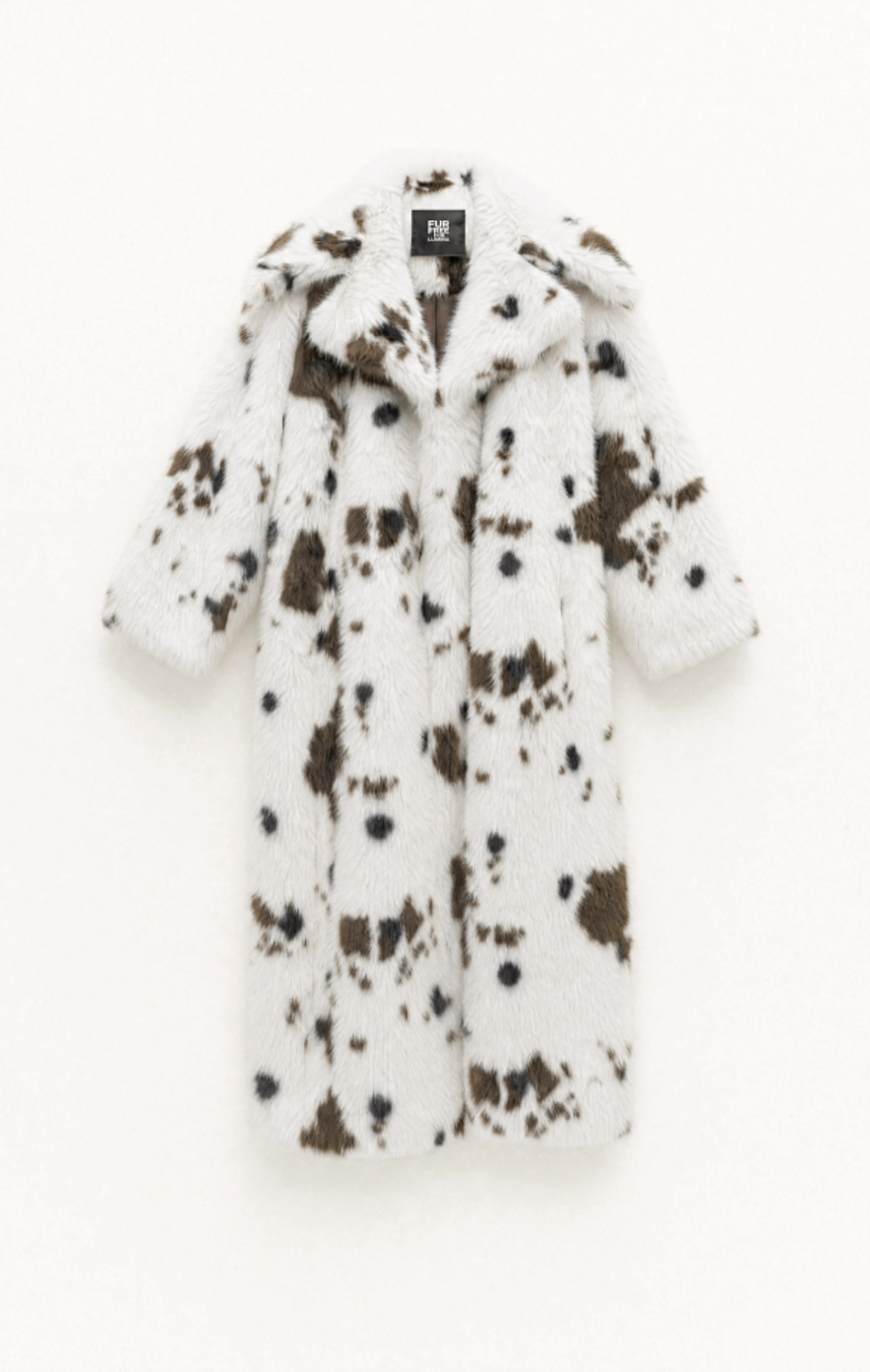 LONG FAUX FUR ANIMAL PRINT COAT - Image 2