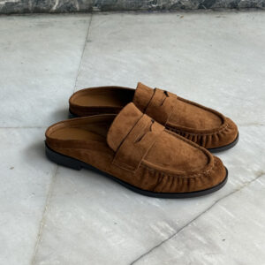 SUEDE BROWN MULE