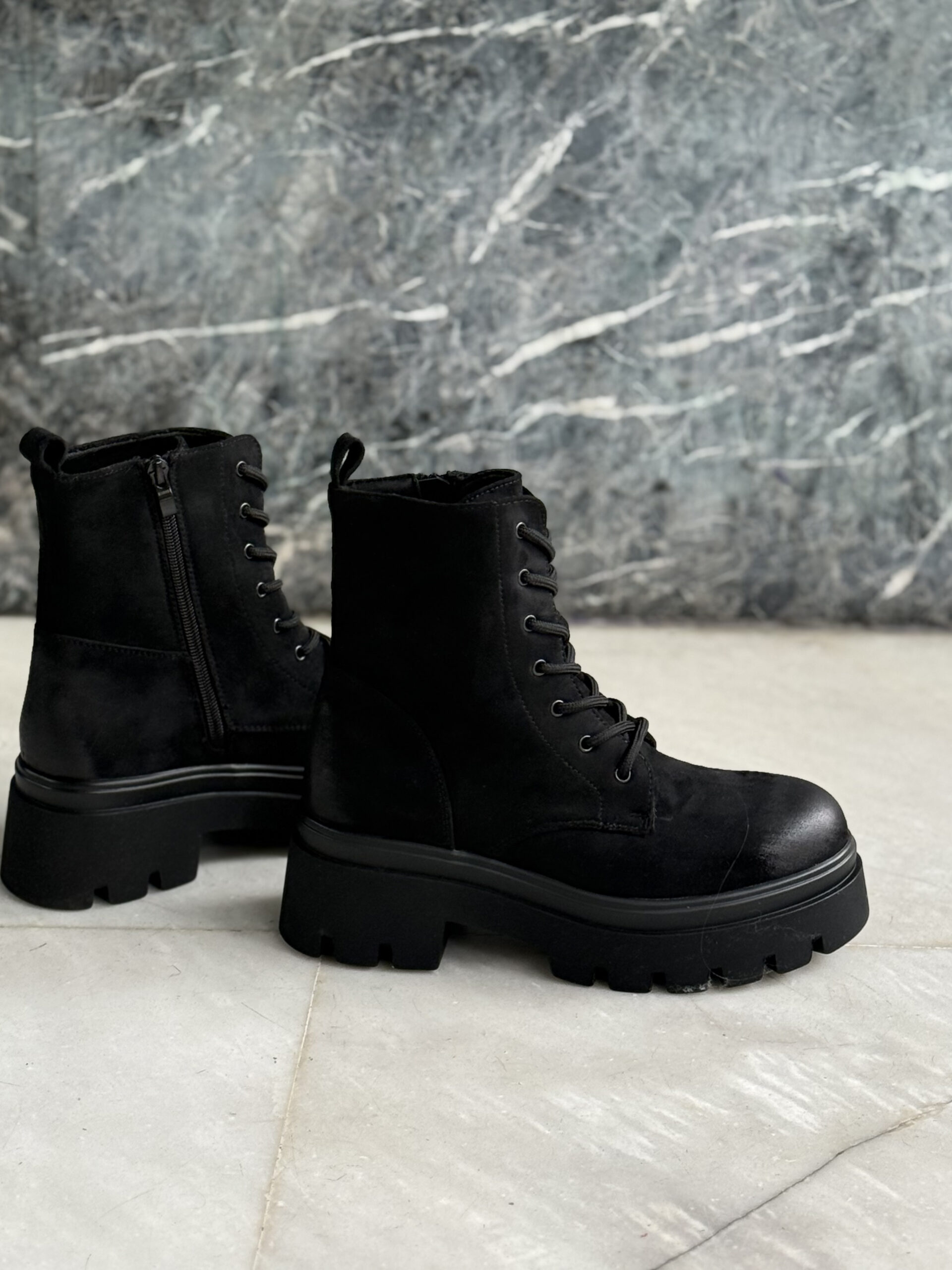 BLACK COMBAT BOOTS - Image 3