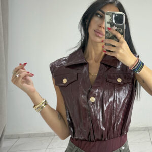 GLOSSY CHERRY BODYSUIT