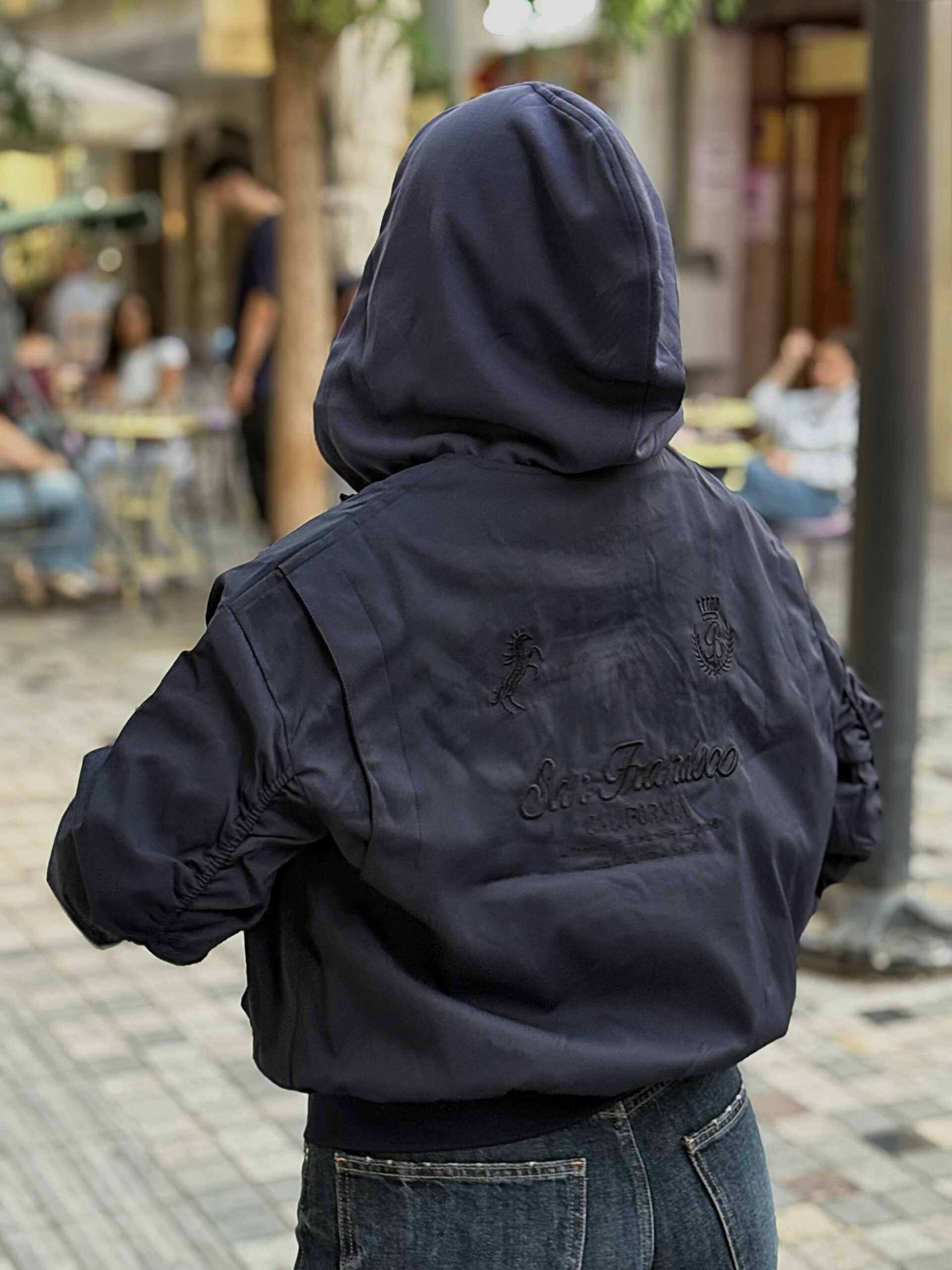" SAN FRANCISCO " NAVY BLUE JACKET - Image 2