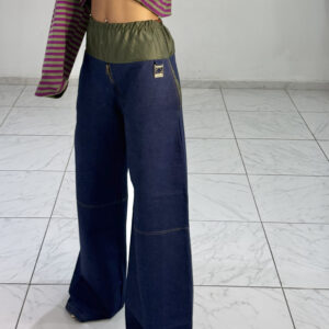 CARGO PANT JEAN (BLUE & GREEN )