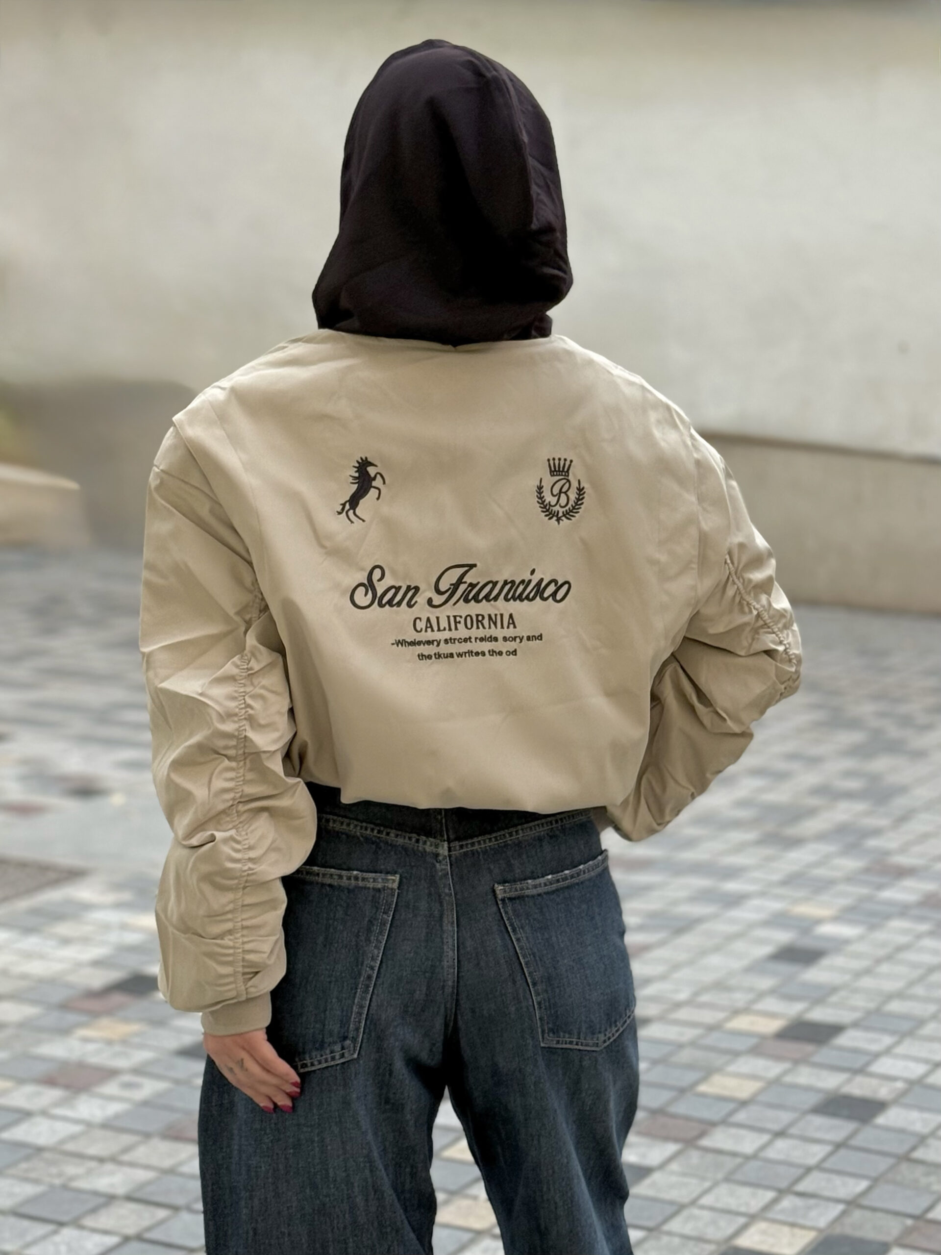 " SAN FRANCISCO " BEIGE JACKET